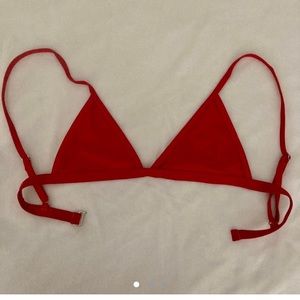 red triangle bikini top